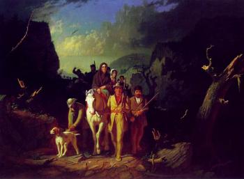 Daniel Boone Escorting Settlers through the Cumberland Gap